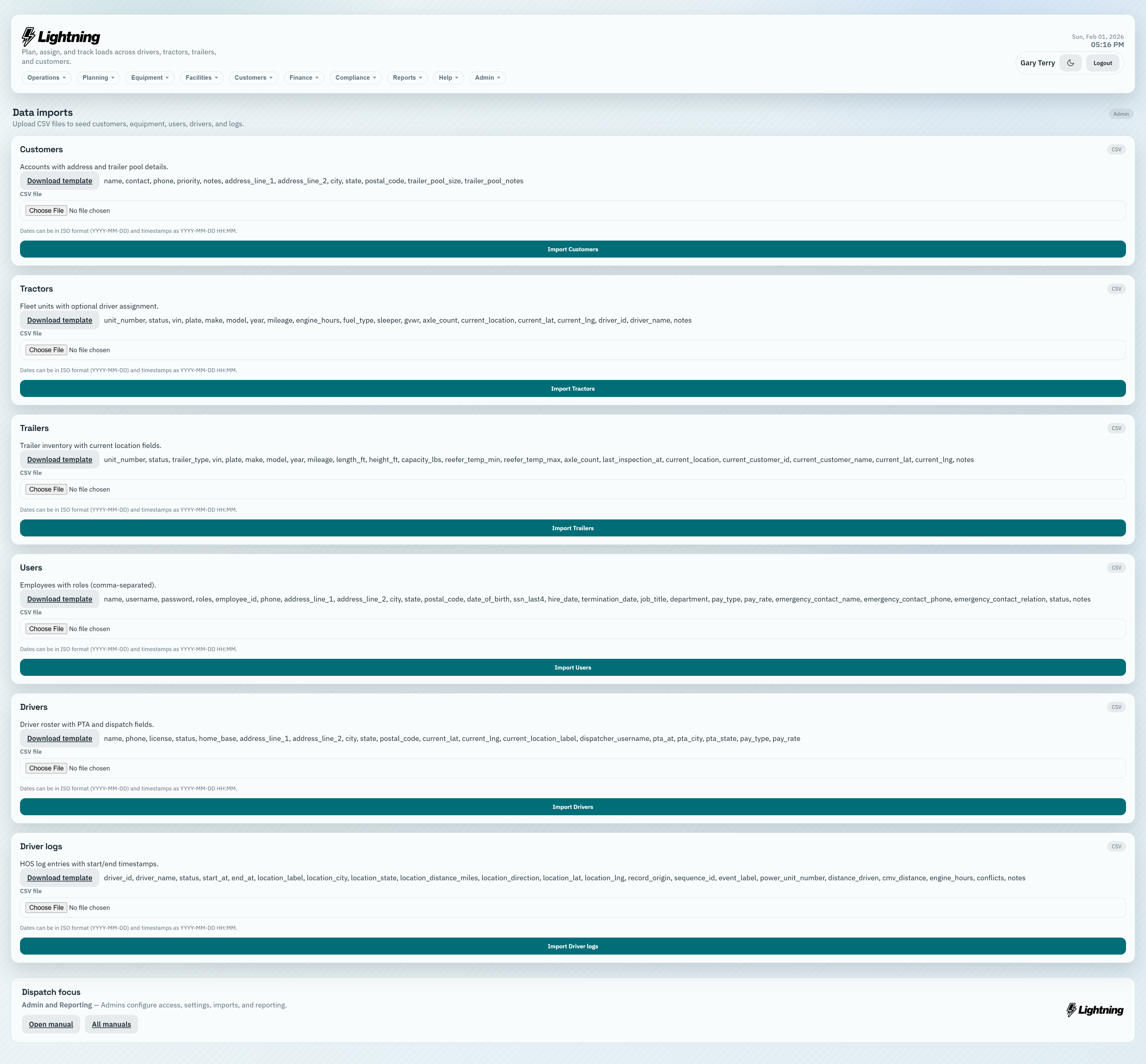 Imports module