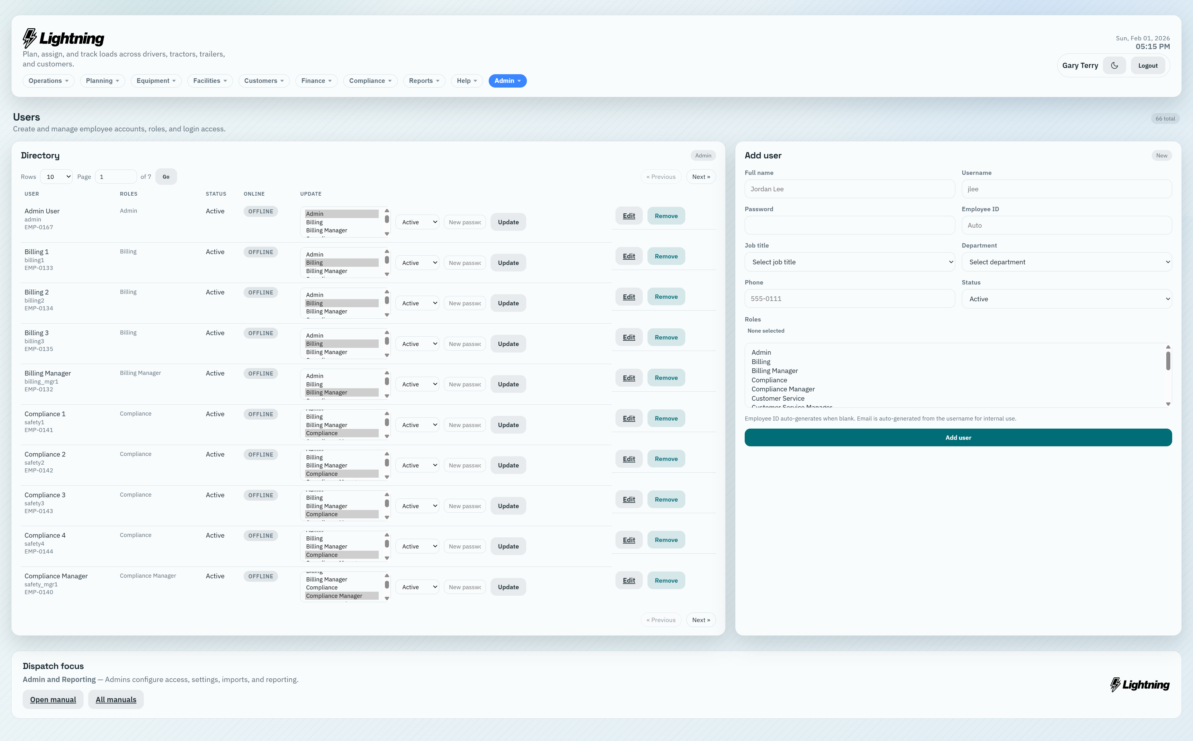 Users module