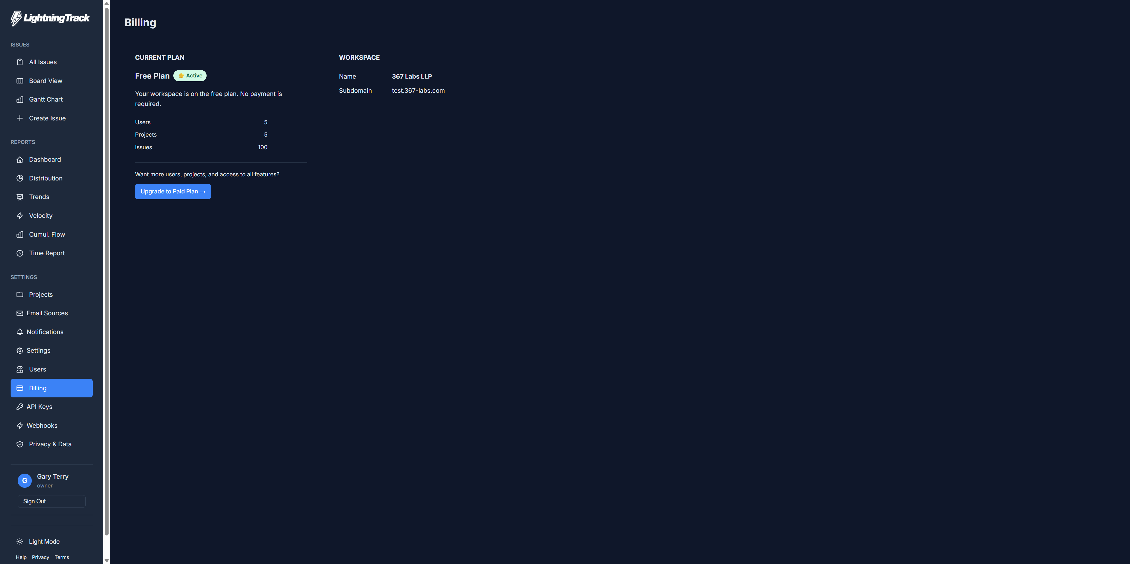 User profile